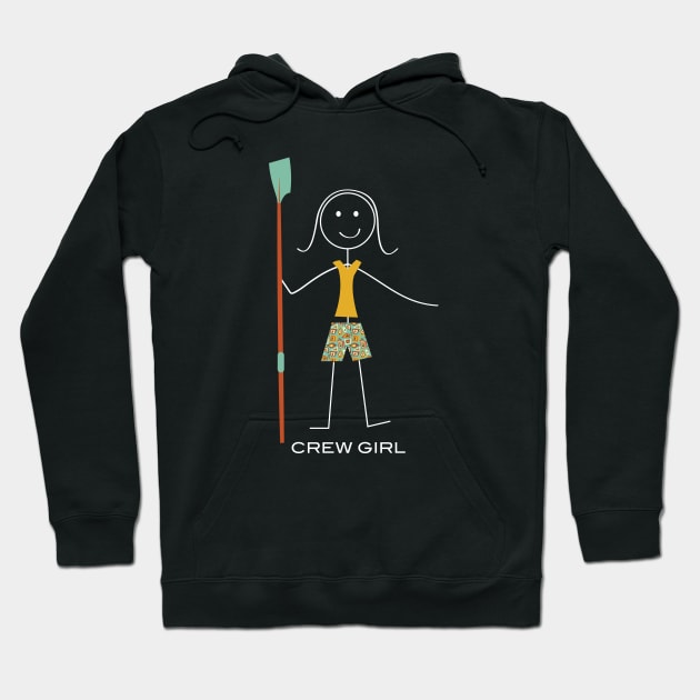 Funny Womens Crew Rowing Hoodie by whyitsme